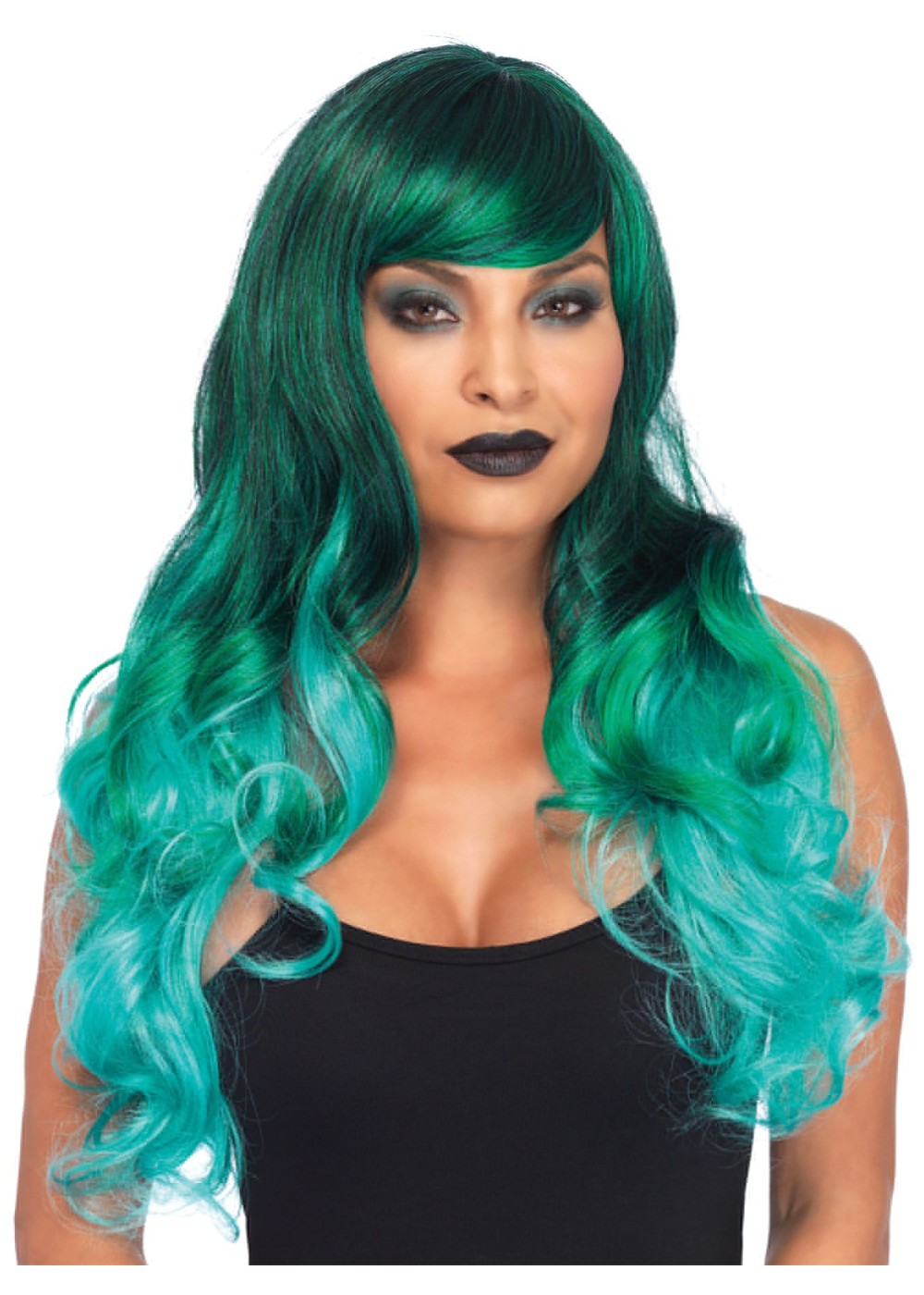 Womens Green Ombre Wig